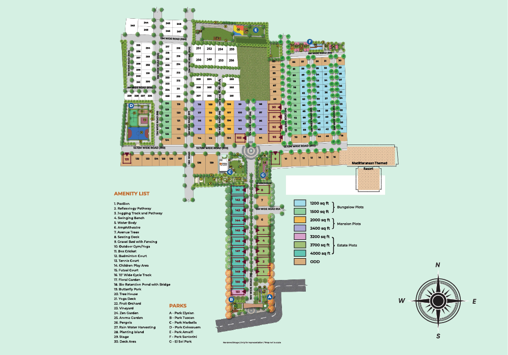 Magical Springs master plan layout – luxury plots near IVC Road, Bangalore